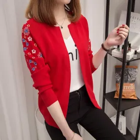 2018 female knit cardigan
