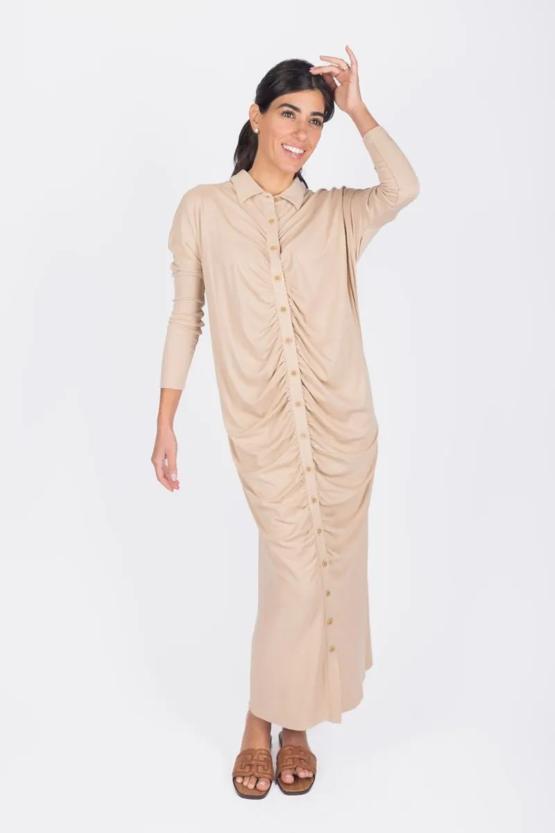 ADEN DRESS (BEIGE)