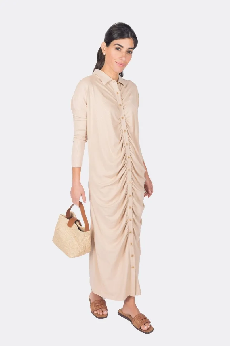 ADEN DRESS (BEIGE)