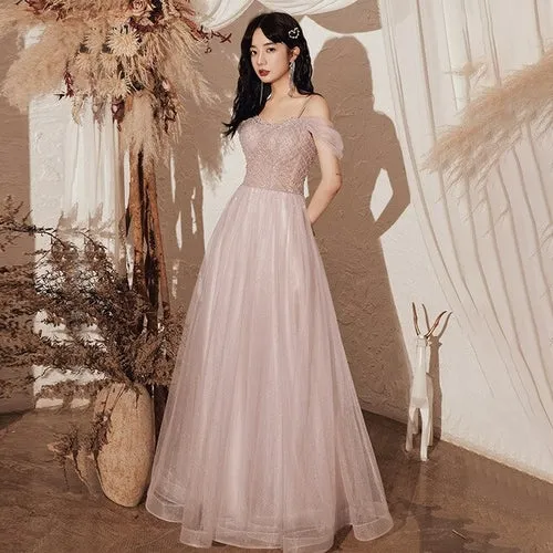 Arrival Sweet Pink Banquet Dresses Women Bandage Spaghetti