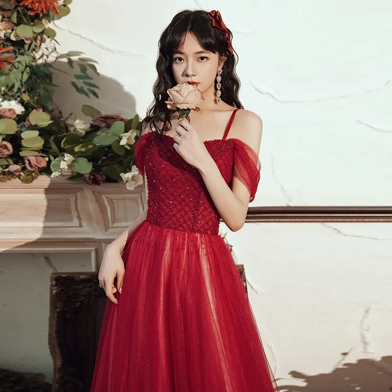 Arrival Sweet Pink Banquet Dresses Women Bandage Spaghetti