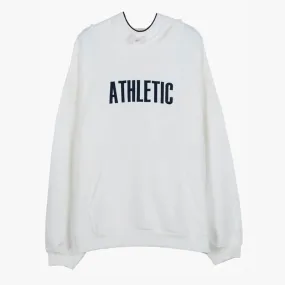 Athletic White Retro Hoodie