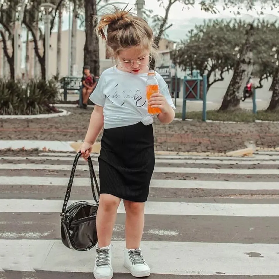 Autumn Icon Ribbed Skirt