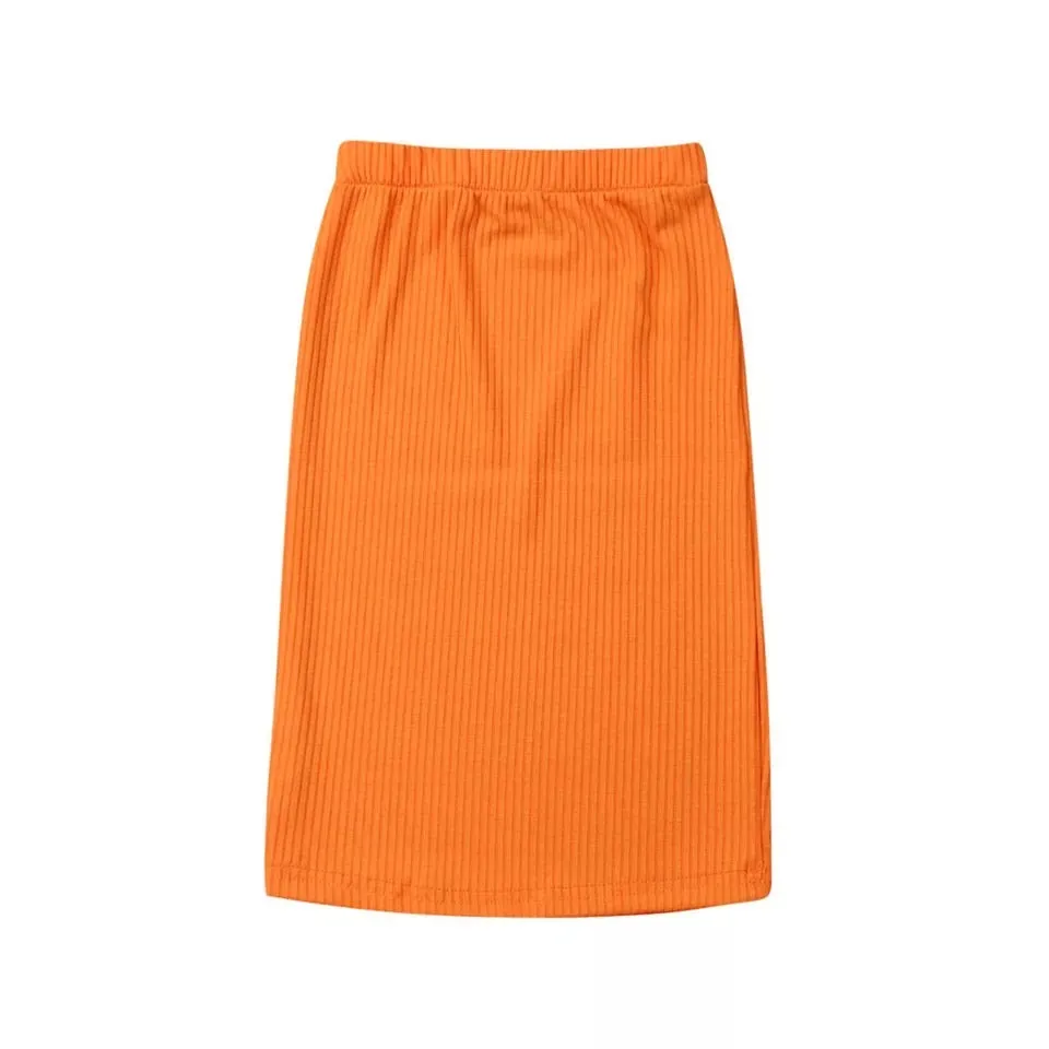 Autumn Icon Ribbed Skirt