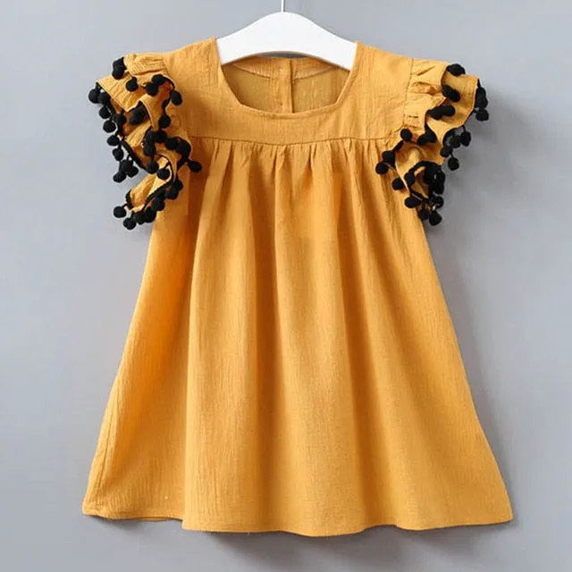 Bear Leader Girls Dress 2019 New Summer Brand Girls Clothes Lace And Ball Design Baby Girls Dress Party Dress For 3-7 Years