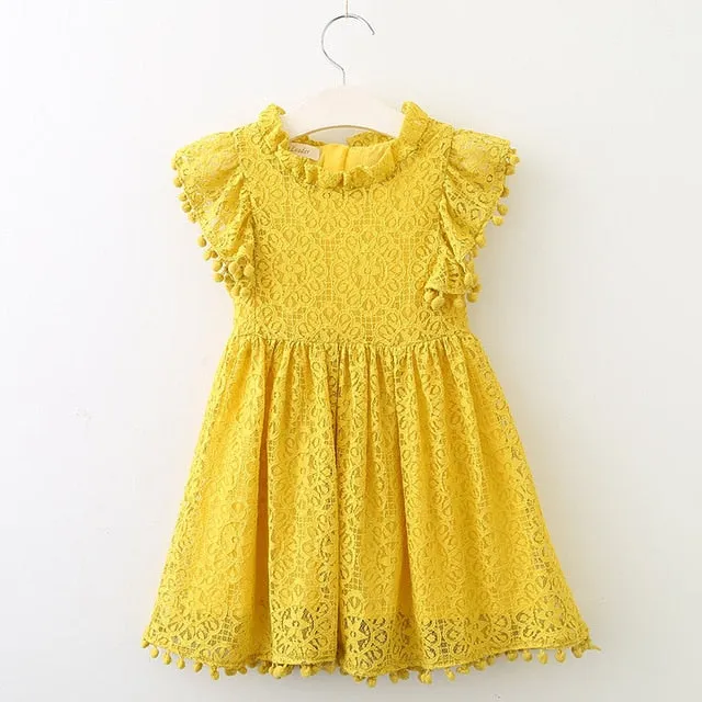 Bear Leader Girls Dress 2019 New Summer Brand Girls Clothes Lace And Ball Design Baby Girls Dress Party Dress For 3-7 Years