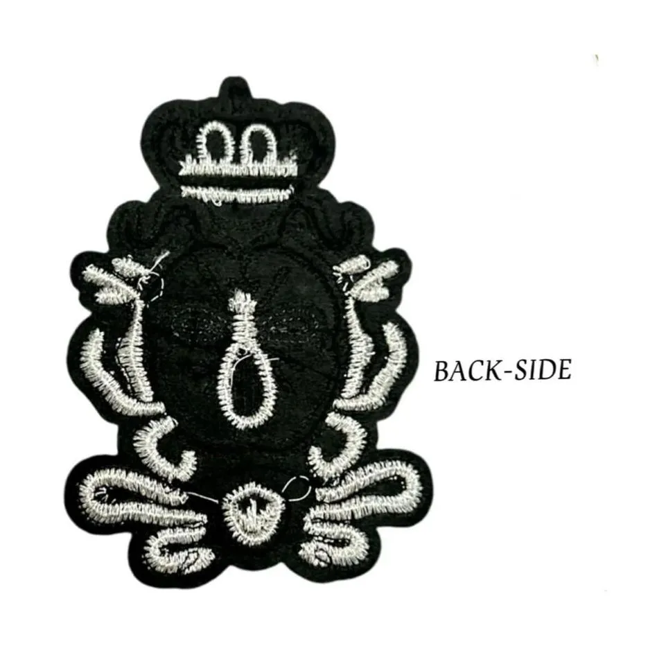 Beautiful Silver Bee Crown Embroidery Patch
