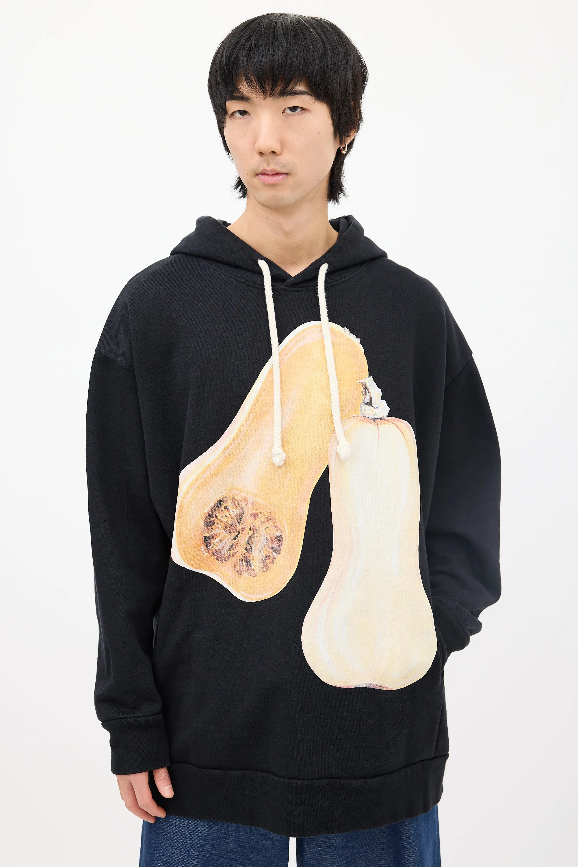 Black & Yellow Squash Graphic Hoodie