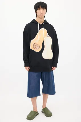 Black & Yellow Squash Graphic Hoodie