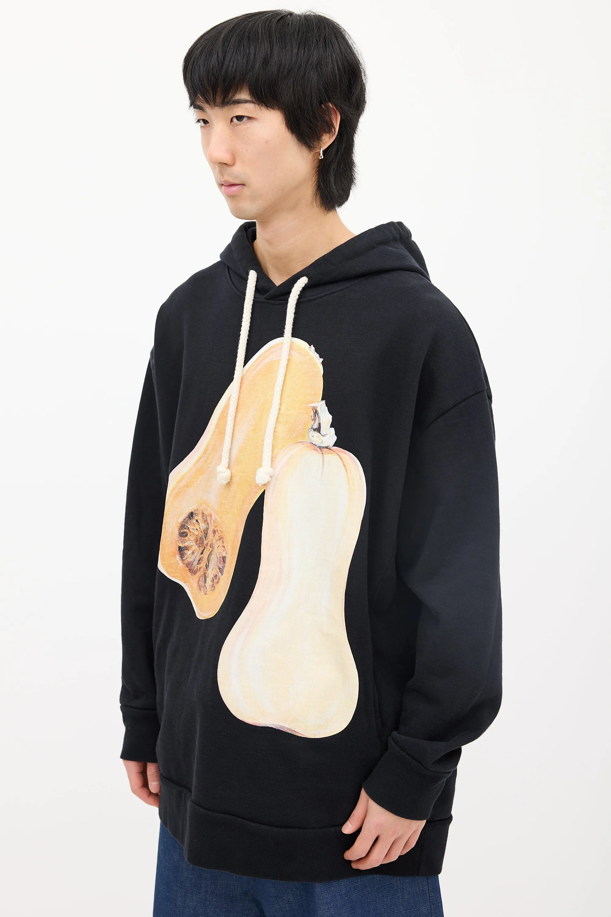 Black & Yellow Squash Graphic Hoodie