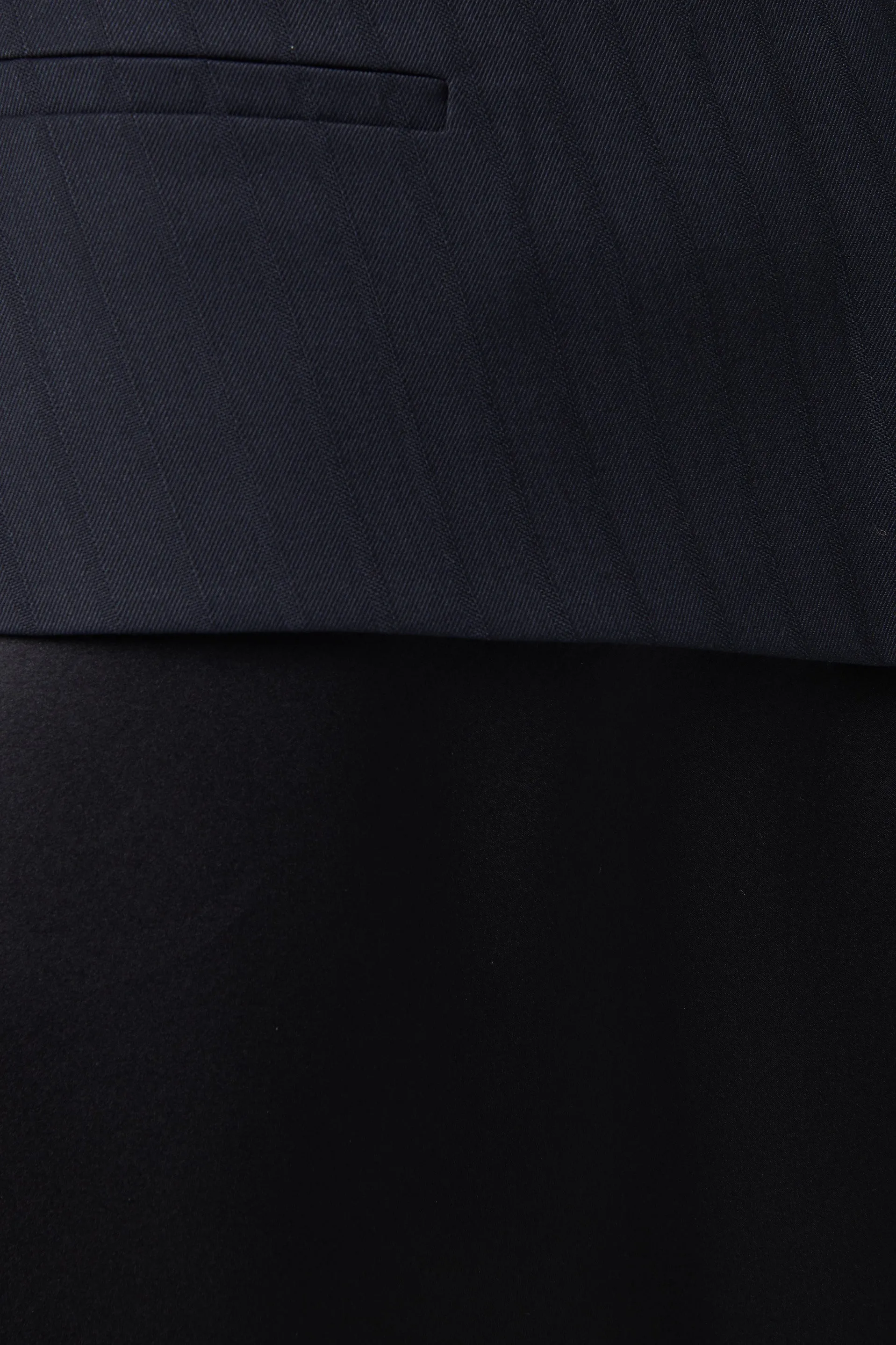Black Lined Belt Layer Skirt