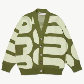 Cardigan Jacquard Sage Lemongrass