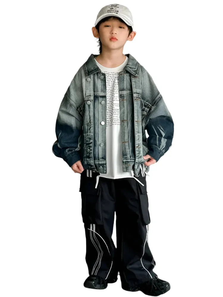 Color Block Denim Jacket