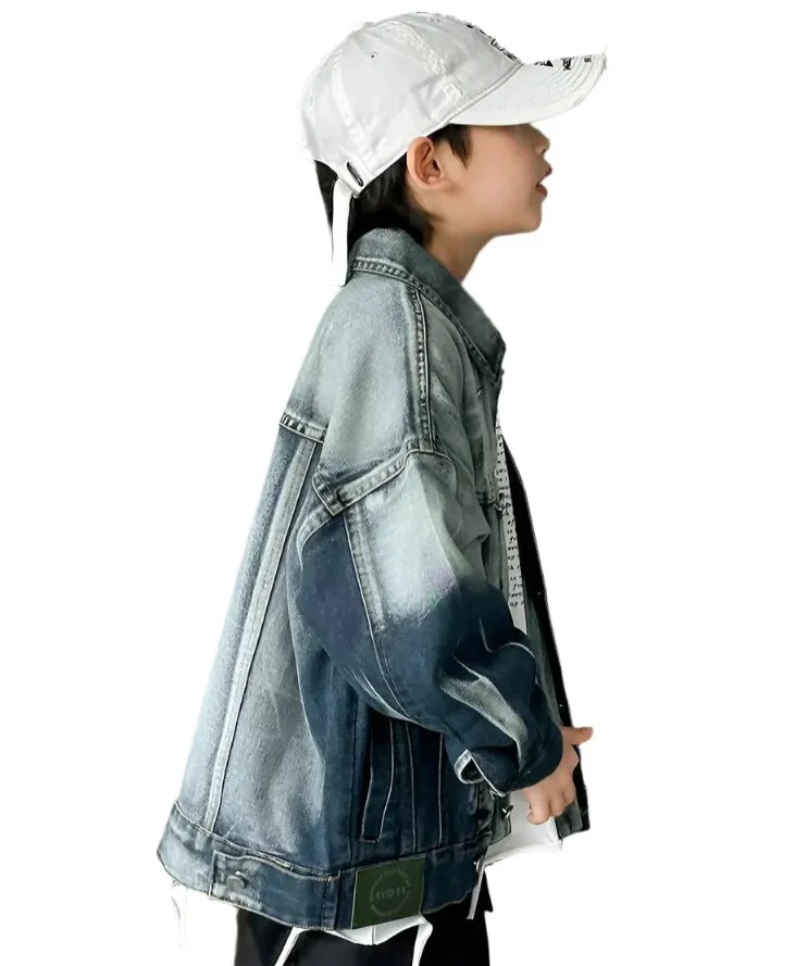 Color Block Denim Jacket