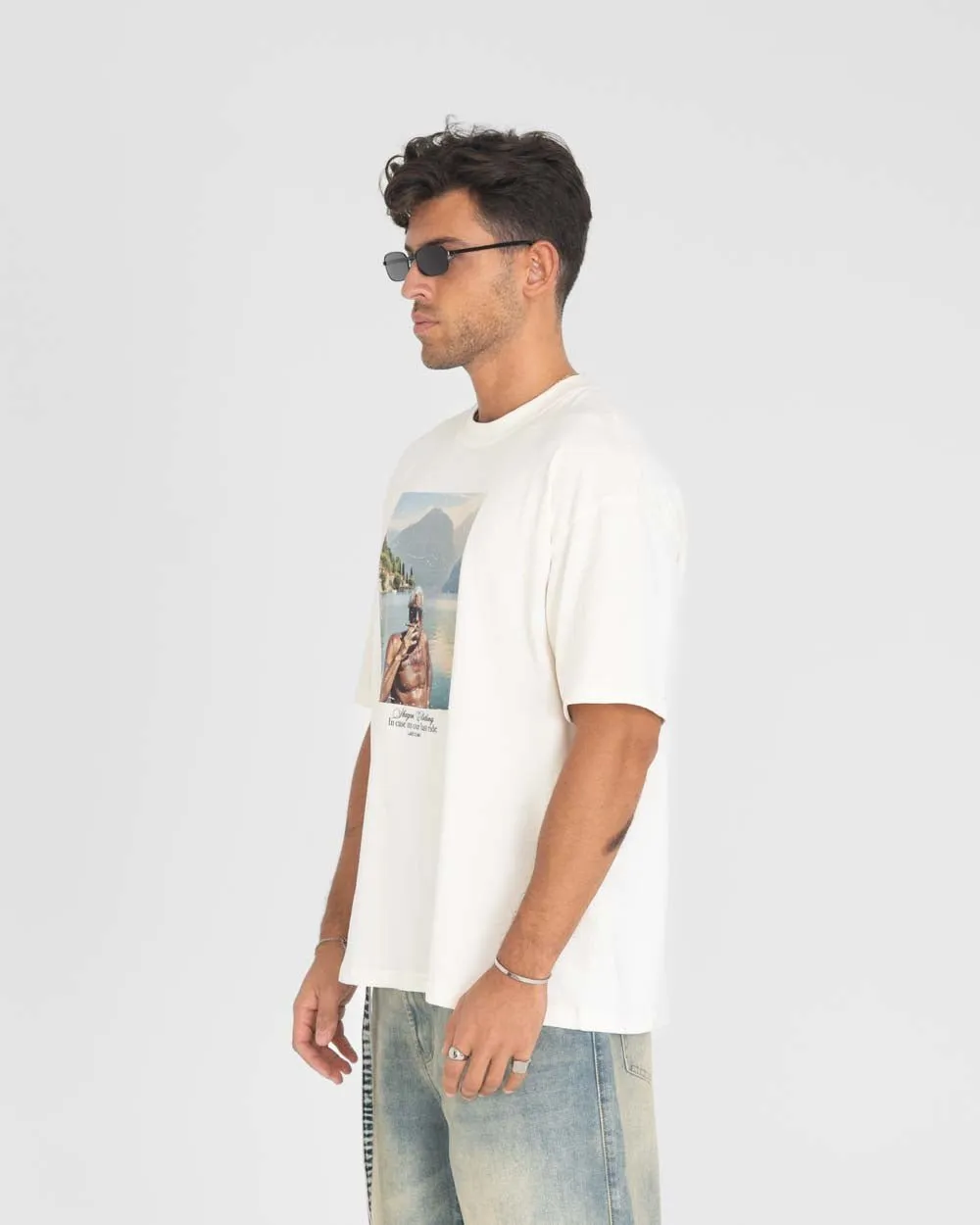 Como Graphic tee Hvid