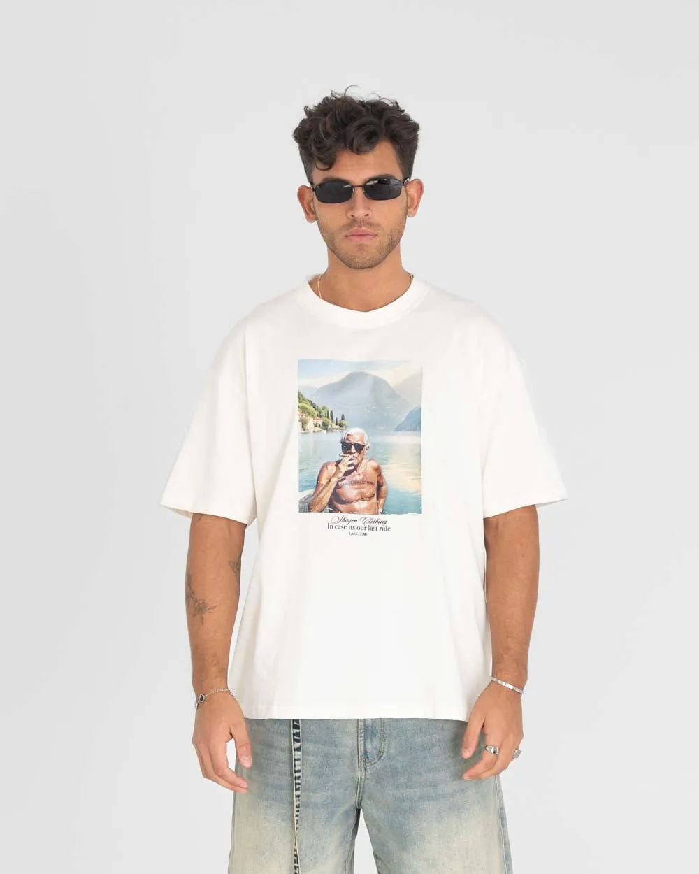 Como Graphic tee Hvid