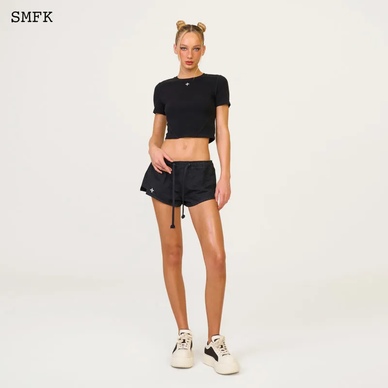 Compass Cross Classic Sporty Tights Tee In Black