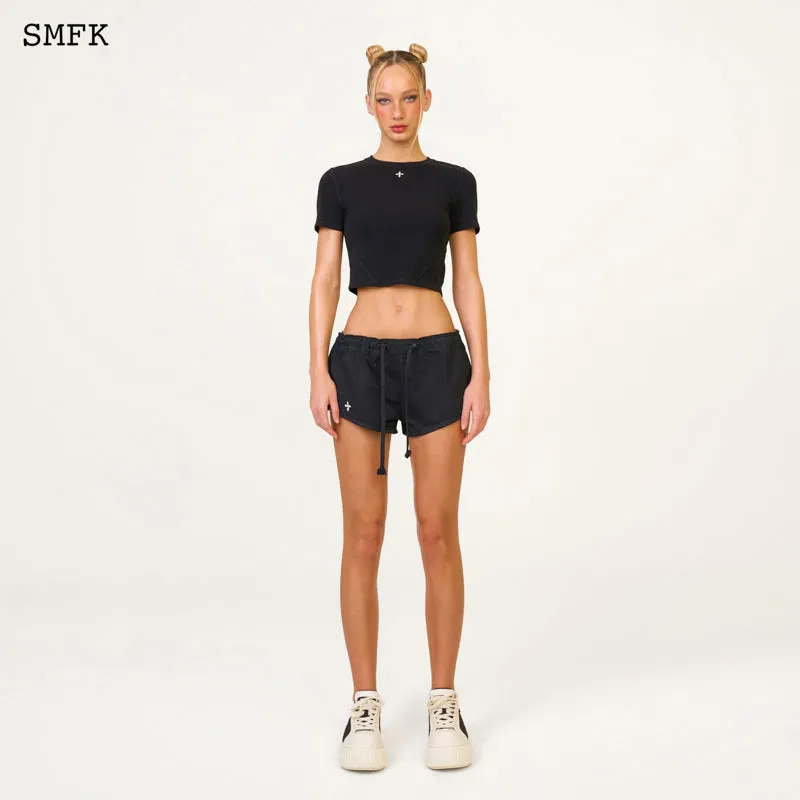 Compass Cross Classic Sporty Tights Tee In Black