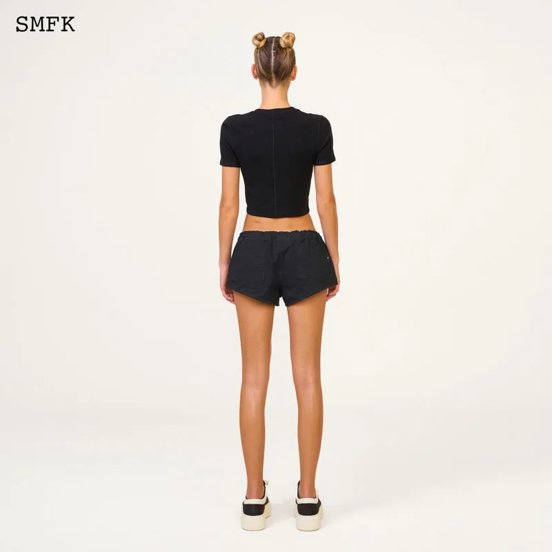 Compass Cross Classic Sporty Tights Tee In Black
