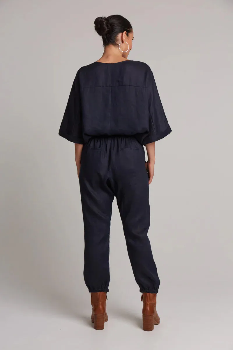 Eb & Ive 'Studio Relax Pant' - Navy