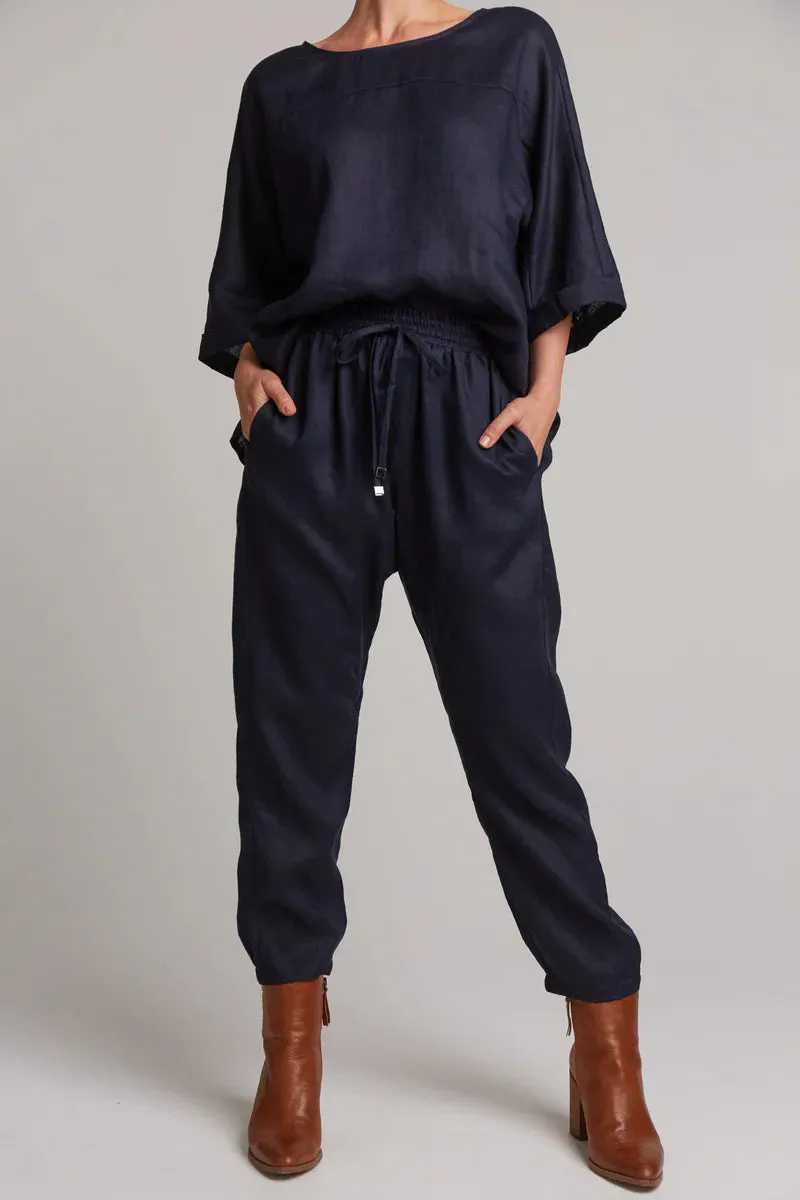 Eb & Ive 'Studio Relax Pant' - Navy
