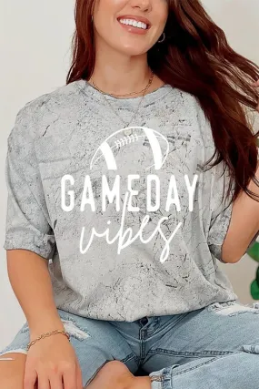 Football Game Day Vibes Color Burst Graphic Tee