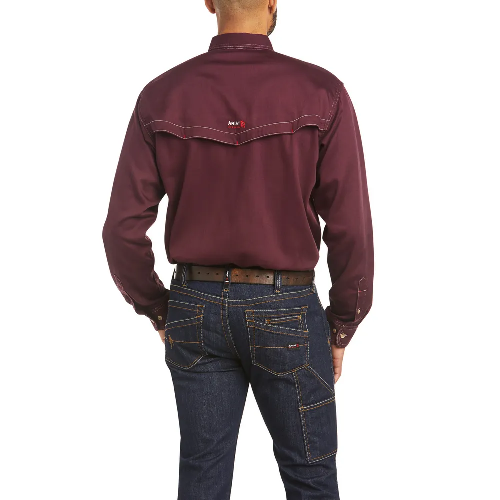 FR VENTED BUTTON DOWN WORK SHIRT - 500-Purple | Ariat 10035432