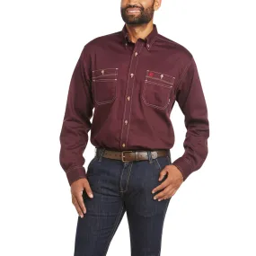 FR VENTED BUTTON DOWN WORK SHIRT - 500-Purple | Ariat 10035432