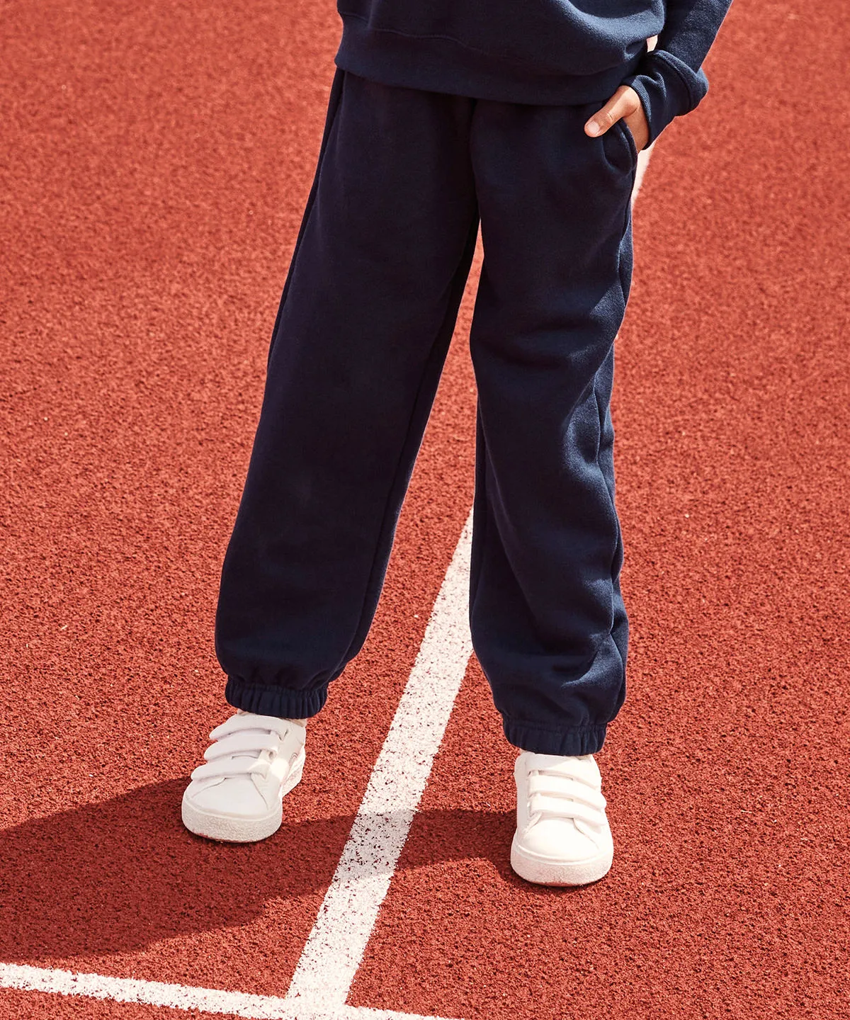 Heather Grey - Kids premium elasticated cuff jog pants