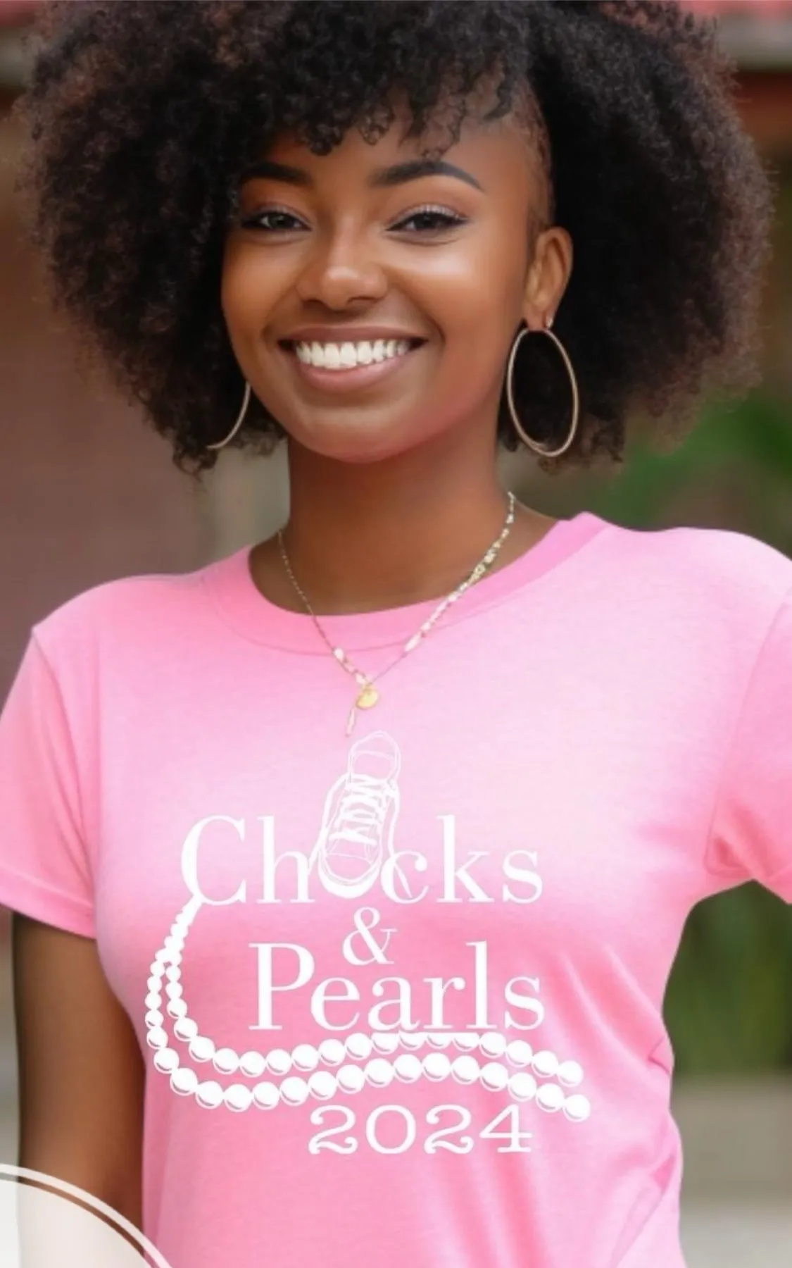 Kamala Harris Chucks And Pearls
