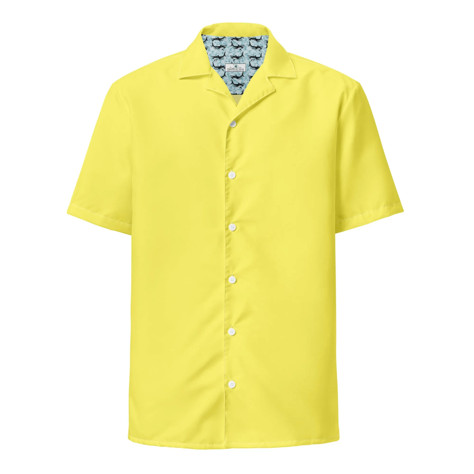 Labelless Banana Yellow Button Down Camp Shirt