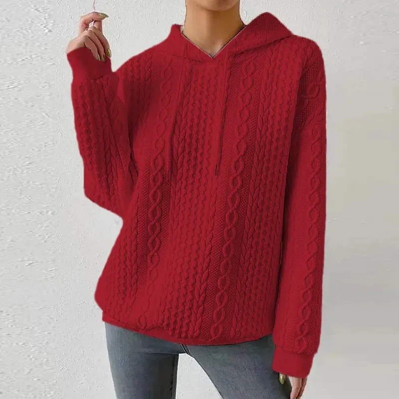 Lady Glams Autumn Winter Casual Hoodie: Cozy Up in Style