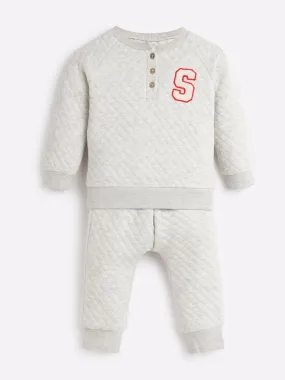 Little Masters Quilted Sweat & Joggers Set