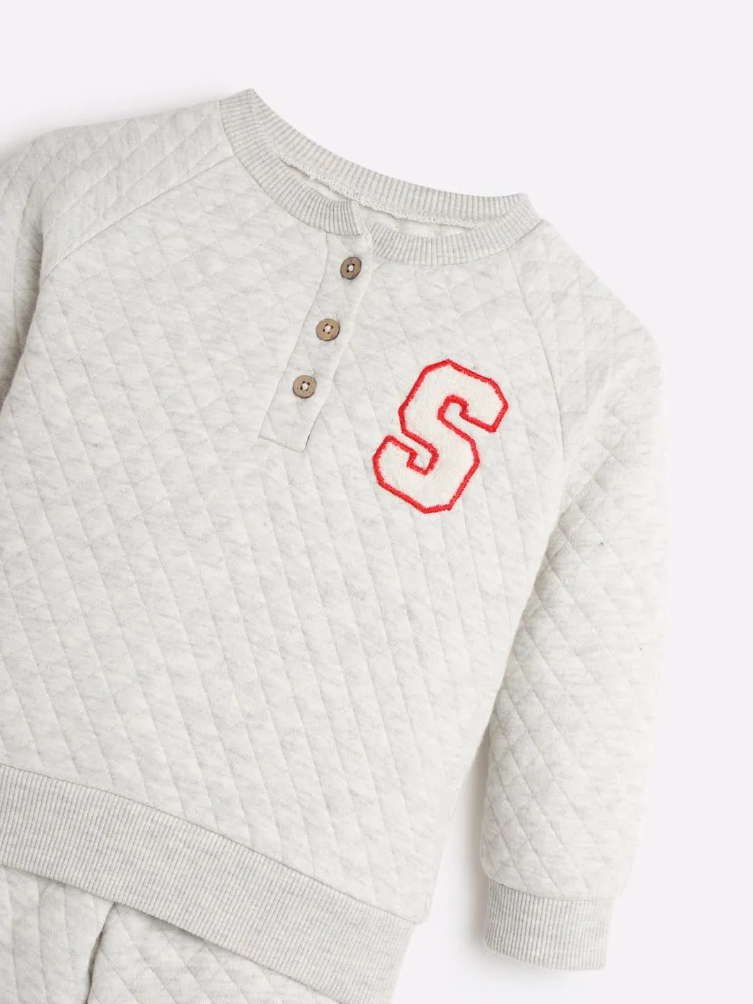Little Masters Quilted Sweat & Joggers Set