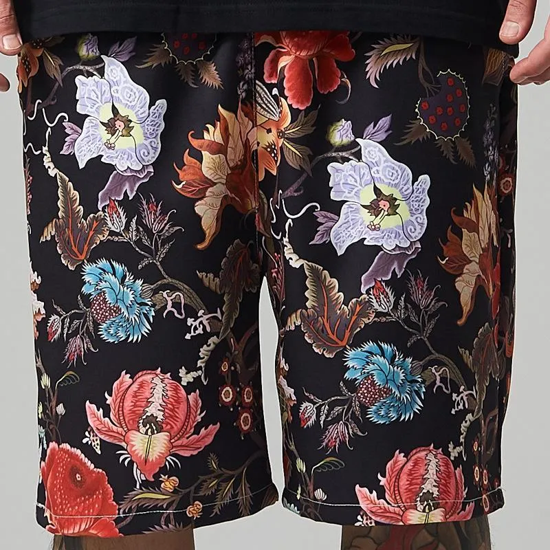 Men Loose Printed Casual Beach Shorts