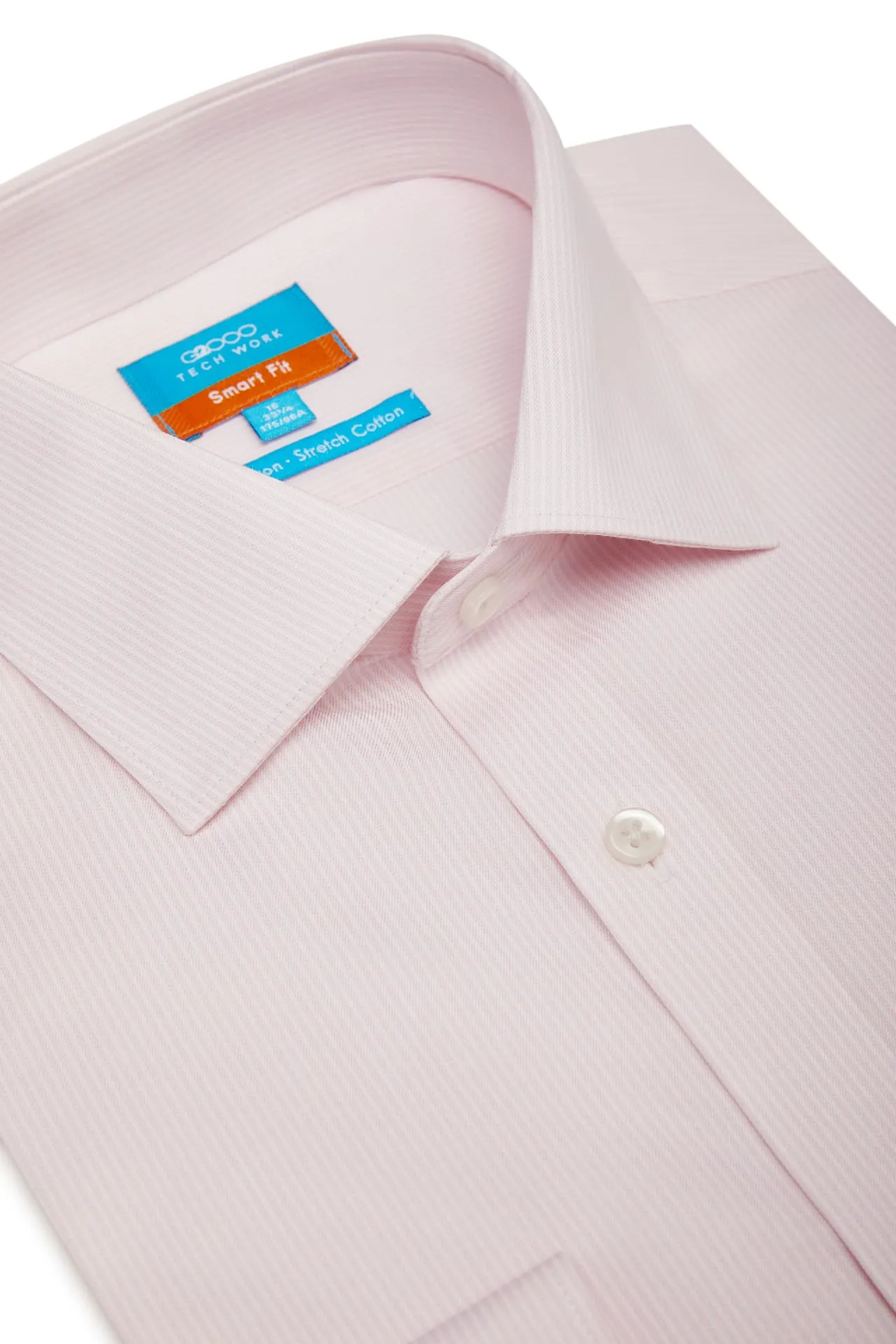 Non-Iron Cotton Stretch Smart Fit Stripe Shirt