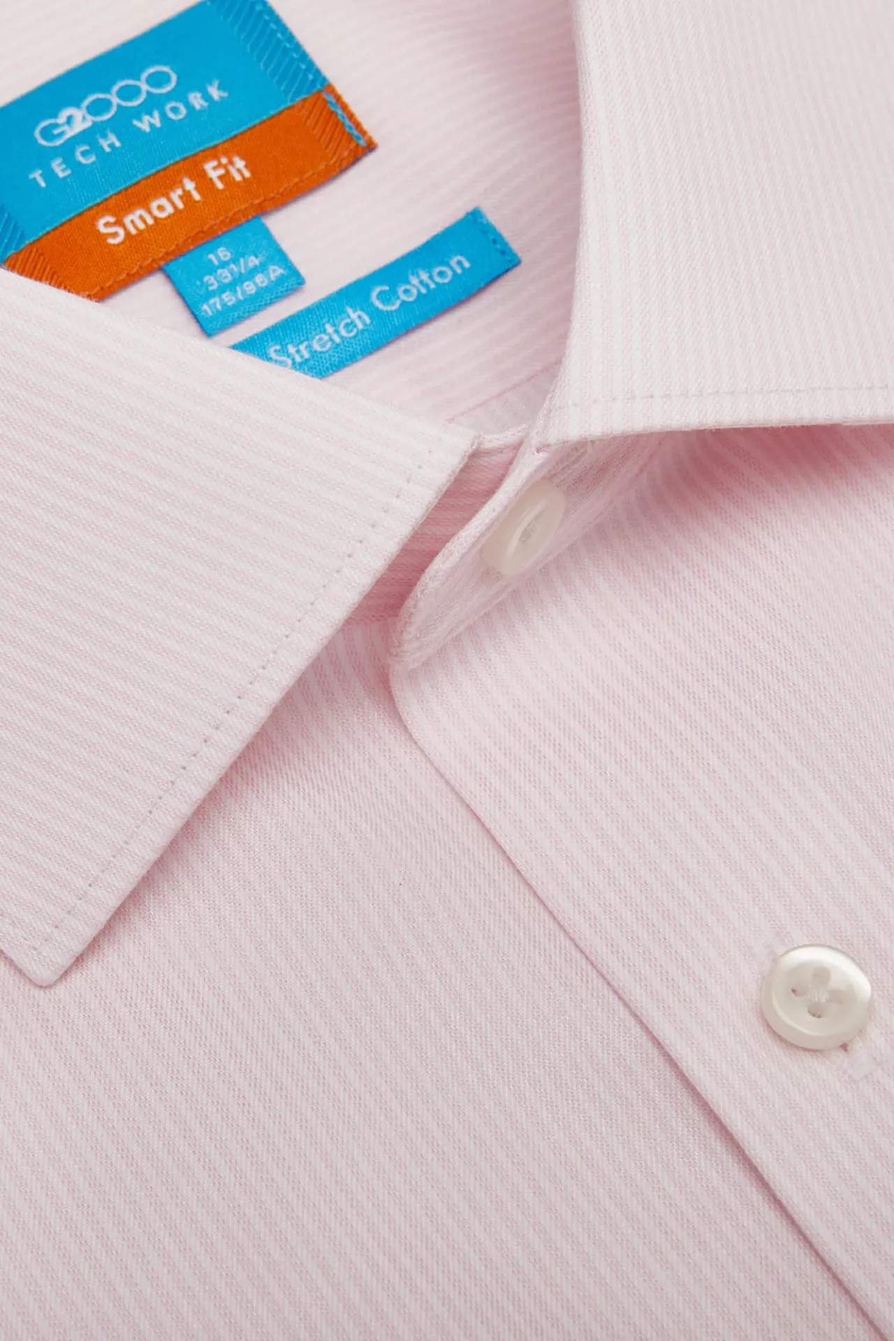 Non-Iron Cotton Stretch Smart Fit Stripe Shirt