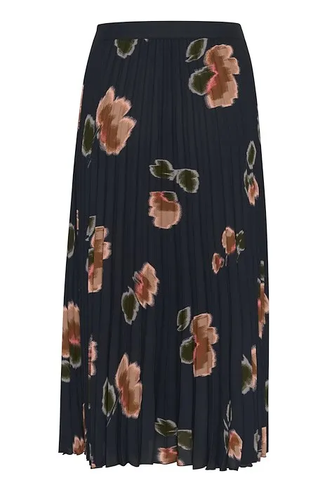 Part Two Priyanka Floral Print Pleated Midi Skirt