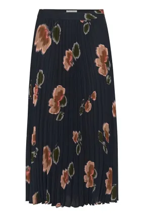 Part Two Priyanka Floral Print Pleated Midi Skirt