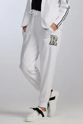 PAULA RYAN RELAXED Roma Lite Jogger - White
