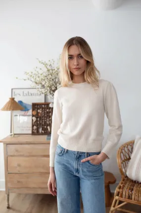 Puff Sleeve Crew | Ivory