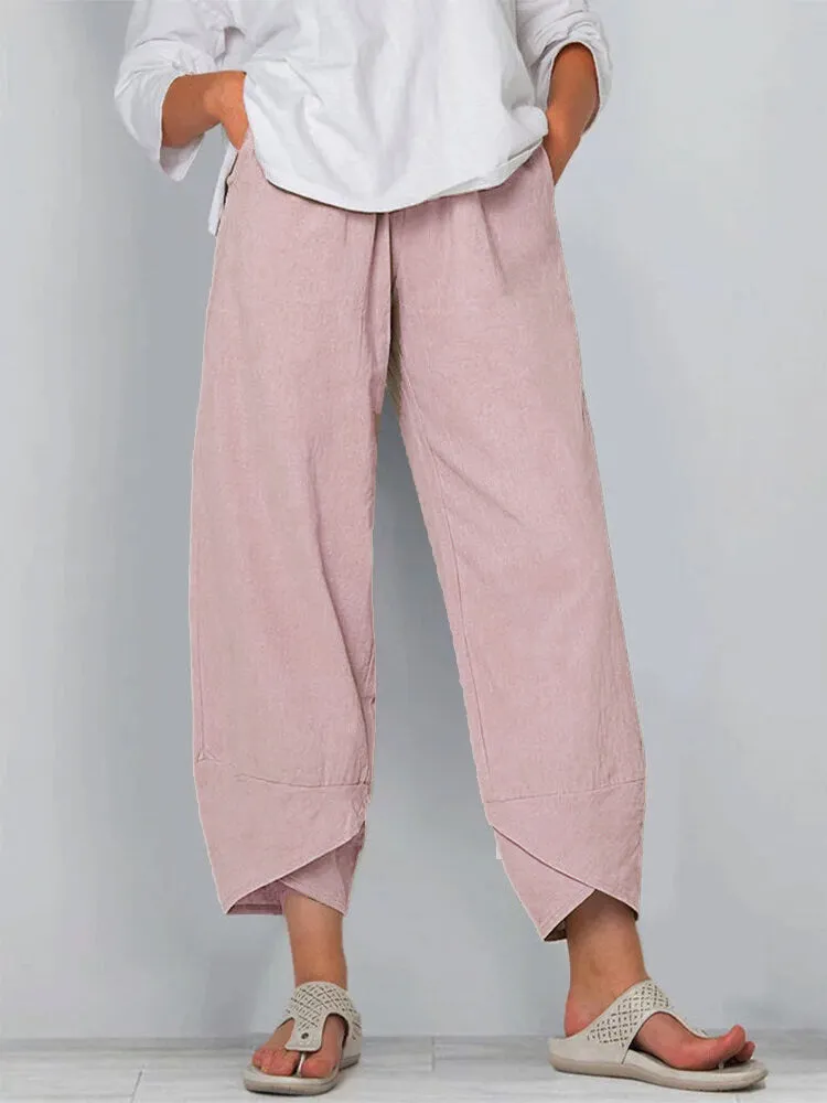 Relaxed Cotton Linen Pants