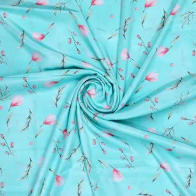 Romantic And Feminine Digital Printed Fabric - Crepe