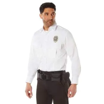Rothco Long Sleeve Uniform Shirt / White