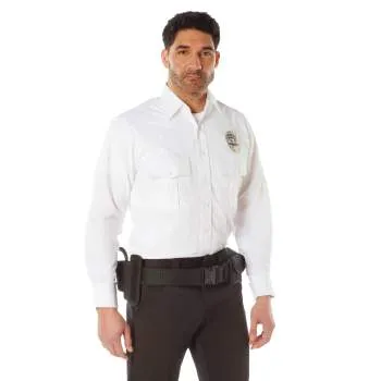 Rothco Long Sleeve Uniform Shirt / White