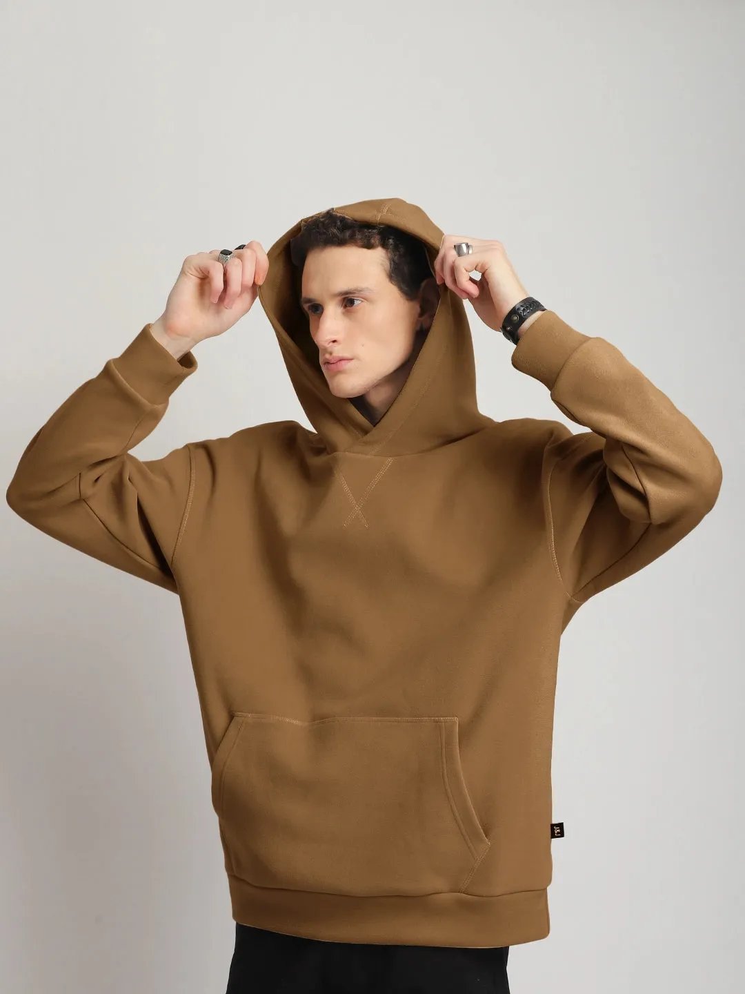 Savoy Streetwear Brown Oversized Hoodie