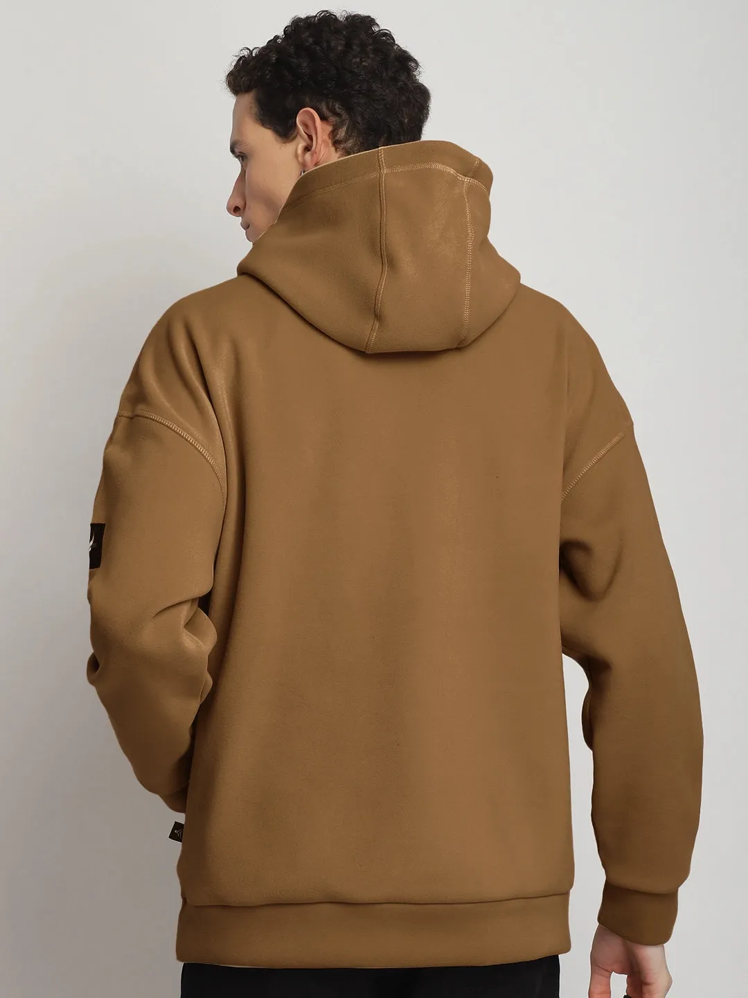 Savoy Streetwear Brown Oversized Hoodie