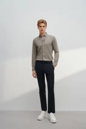 Smart Fit 2 Side Brush Twill Casual Shirt