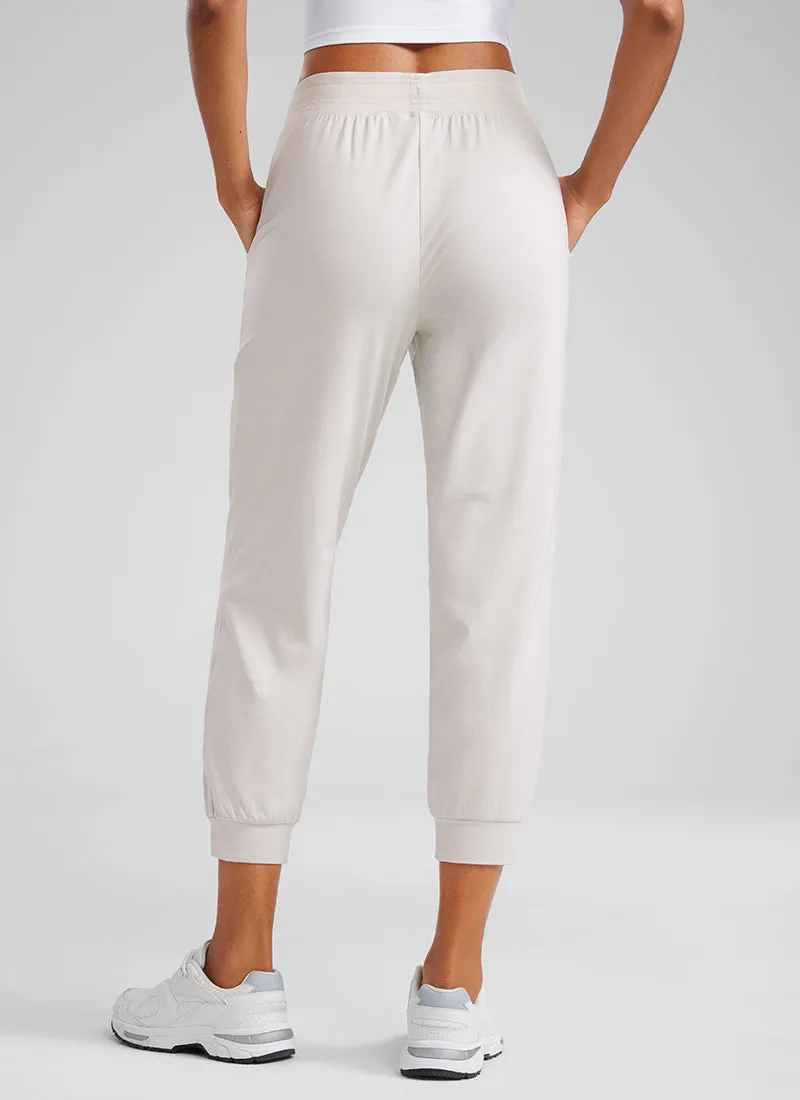 Soft Stretchy Capri Joggers 25'' with Pockets