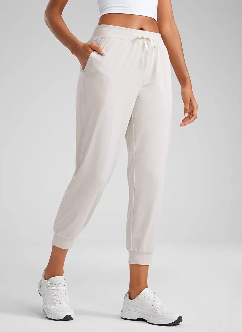Soft Stretchy Capri Joggers 25'' with Pockets